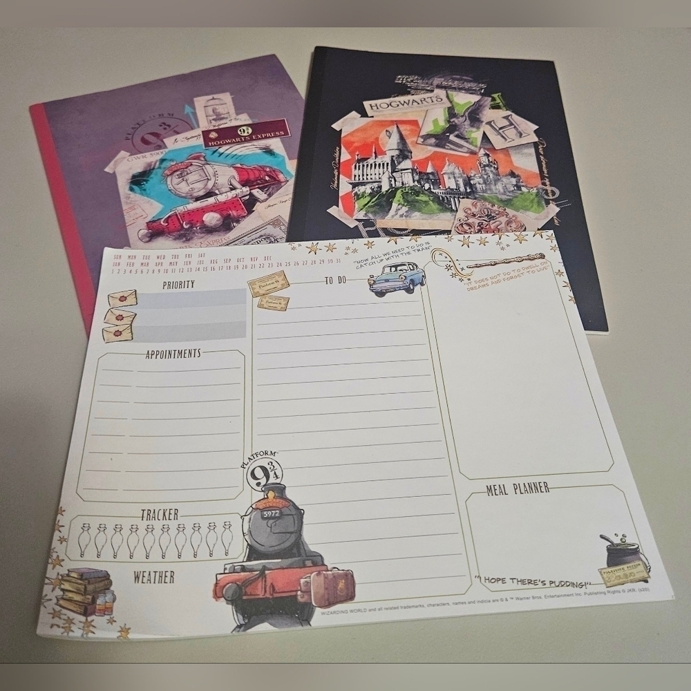 NEW Harry Potter Notebook Lot 30 Sheets 8 Mm B5 Daily Planner